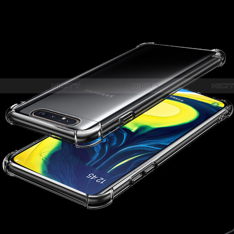 Funda Silicona Ultrafina Carcasa Transparente S01 para Samsung Galaxy A80