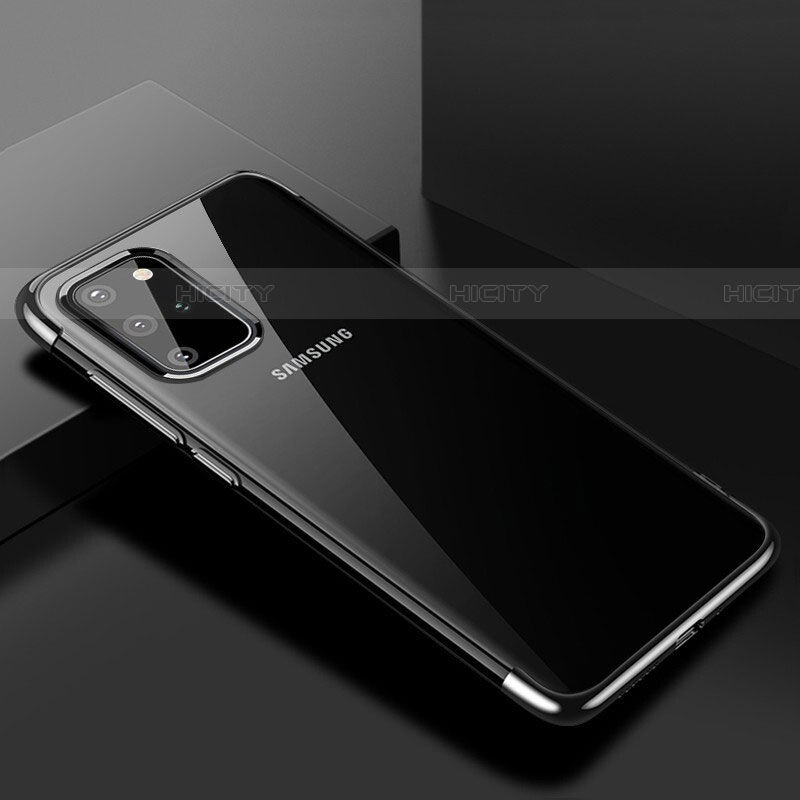 Funda Silicona Ultrafina Carcasa Transparente S01 para Samsung Galaxy S20 Plus 5G Negro