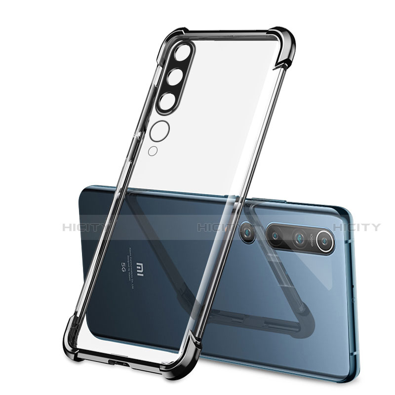 Funda Silicona Ultrafina Carcasa Transparente S01 para Xiaomi Mi 10 Negro