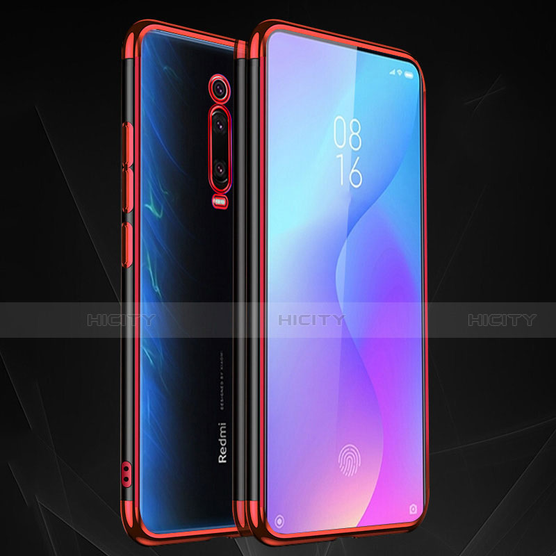 Funda Silicona Ultrafina Carcasa Transparente S01 para Xiaomi Mi 9T Rojo