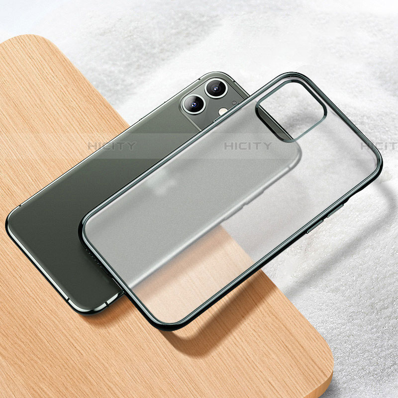 Funda Silicona Ultrafina Carcasa Transparente S02 para Apple iPhone 11 Verde