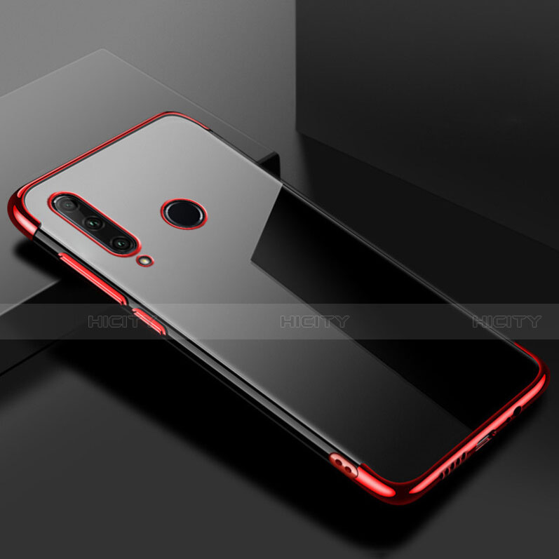 Funda Silicona Ultrafina Carcasa Transparente S02 para Huawei Honor 20 Lite Rojo