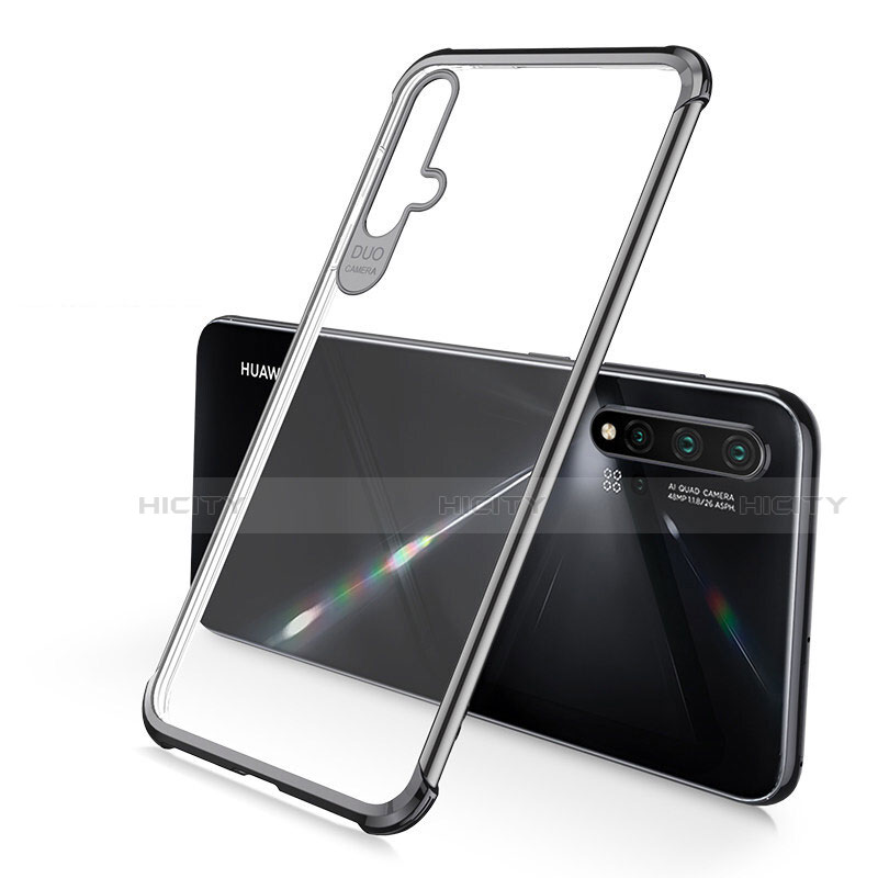 Funda Silicona Ultrafina Carcasa Transparente S02 para Huawei Nova 5 Negro