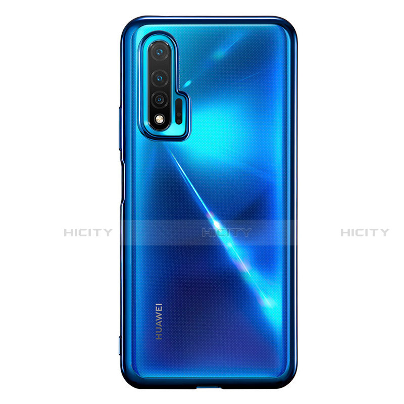 Funda Silicona Ultrafina Carcasa Transparente S02 para Huawei Nova 6 5G Azul