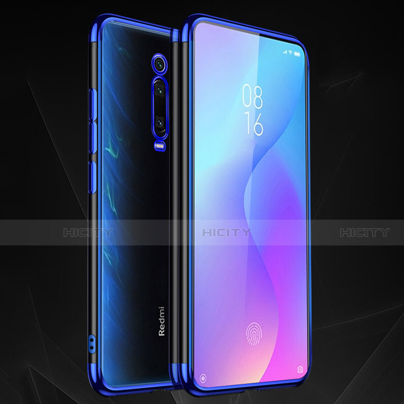 Funda Silicona Ultrafina Carcasa Transparente S02 para Xiaomi Mi 9T Azul