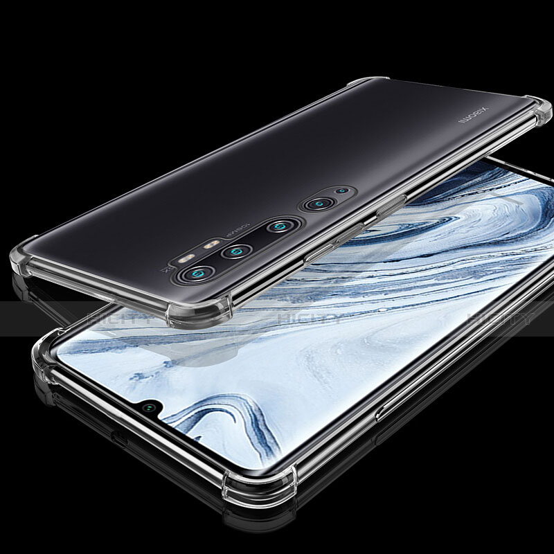 Funda Silicona Ultrafina Carcasa Transparente S02 para Xiaomi Mi Note 10 Pro Claro