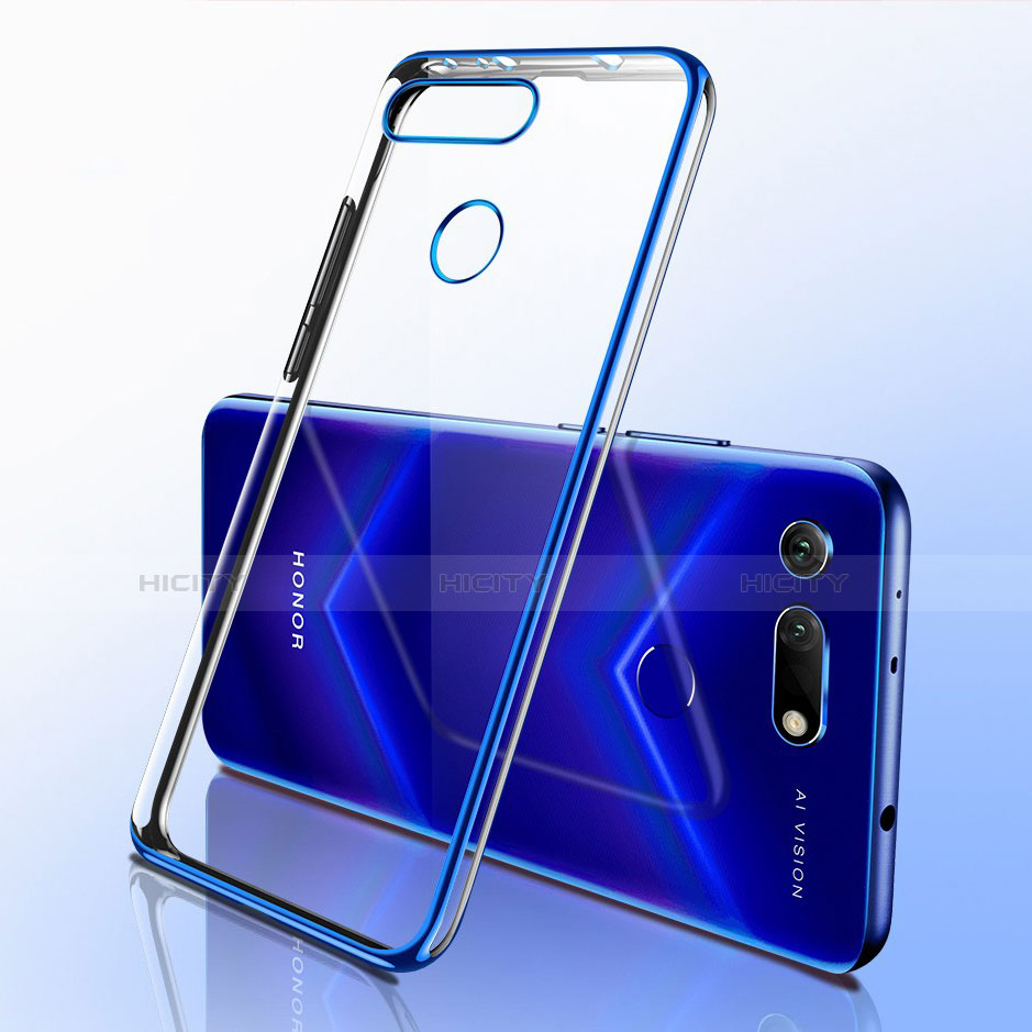Funda Silicona Ultrafina Carcasa Transparente S03 para Huawei Honor V20 Azul