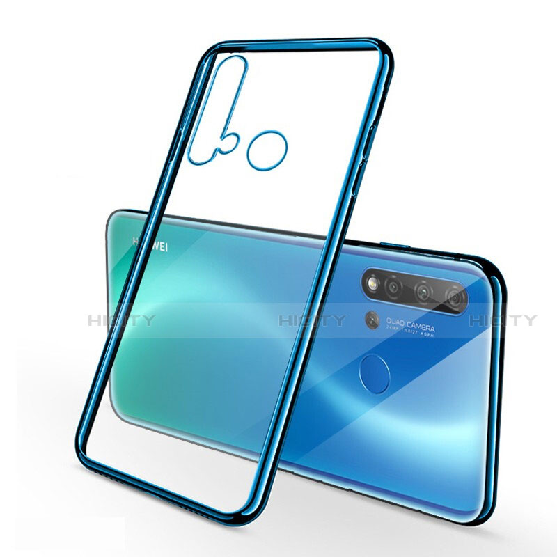 Funda Silicona Ultrafina Carcasa Transparente S03 para Huawei Nova 5i Azul