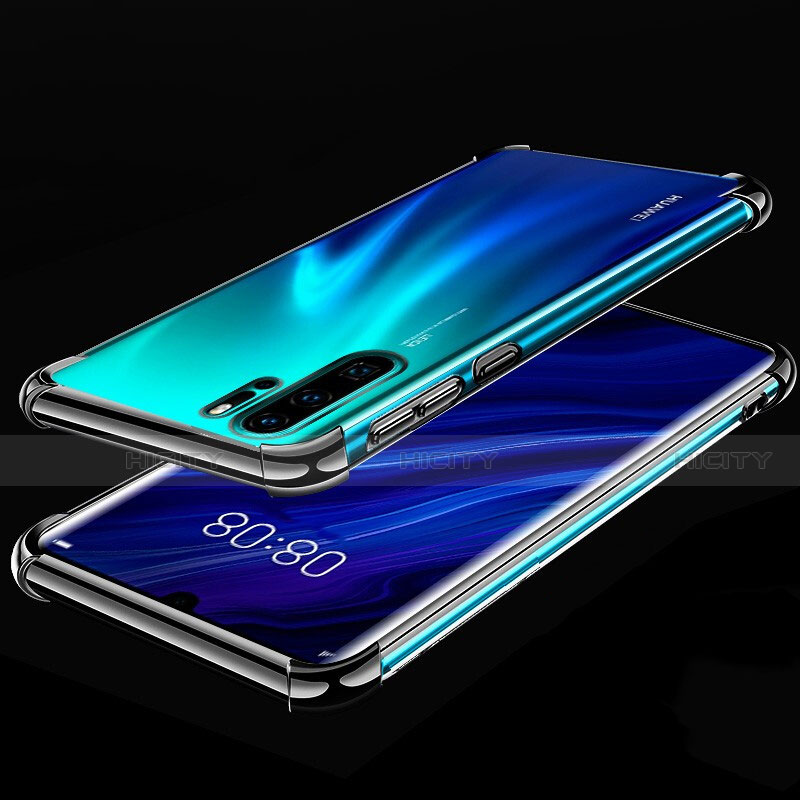 Funda Silicona Ultrafina Carcasa Transparente S03 para Huawei P30 Pro Negro