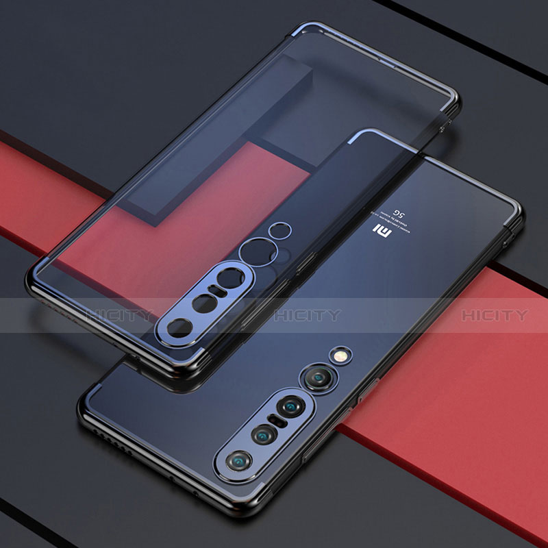 Funda Silicona Ultrafina Carcasa Transparente S03 para Xiaomi Mi 10 Pro Negro