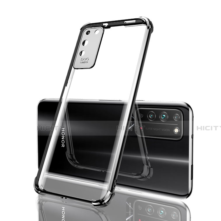 Funda Silicona Ultrafina Carcasa Transparente S04 para Huawei Honor X10 5G Negro