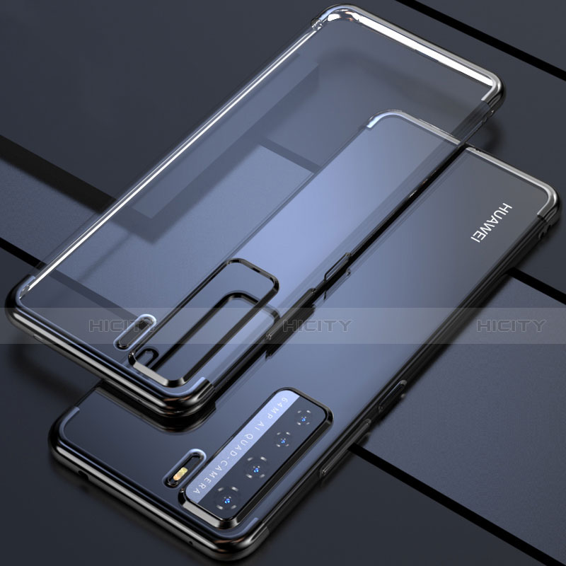 Funda Silicona Ultrafina Carcasa Transparente S04 para Huawei Nova 7 SE 5G Negro