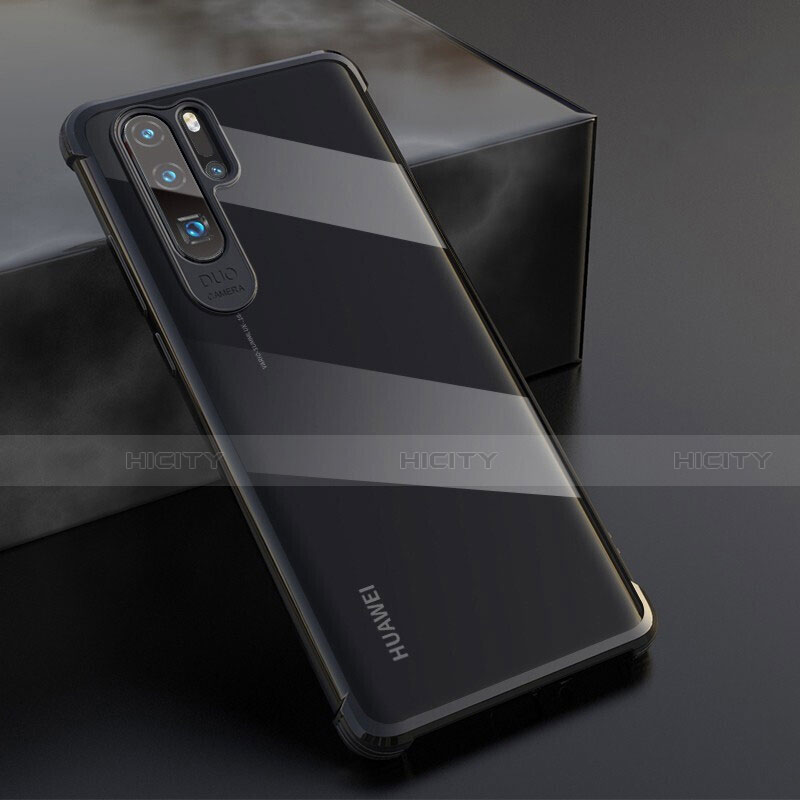 Funda Silicona Ultrafina Carcasa Transparente S04 para Huawei P30 Pro New Edition Negro