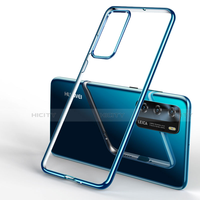 Funda Silicona Ultrafina Carcasa Transparente S04 para Huawei P40 Azul