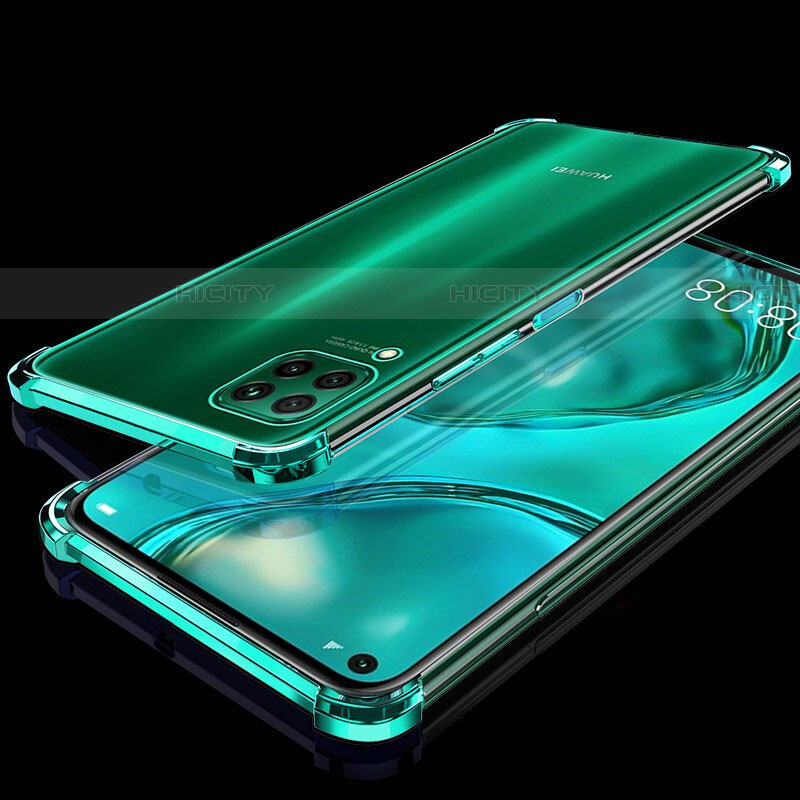 Funda Silicona Ultrafina Carcasa Transparente S04 para Huawei P40 Lite Verde