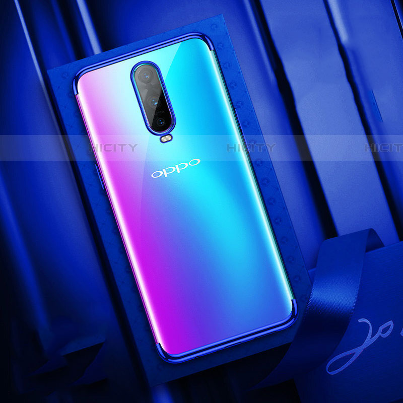 Funda Silicona Ultrafina Carcasa Transparente S04 para Oppo RX17 Pro Azul