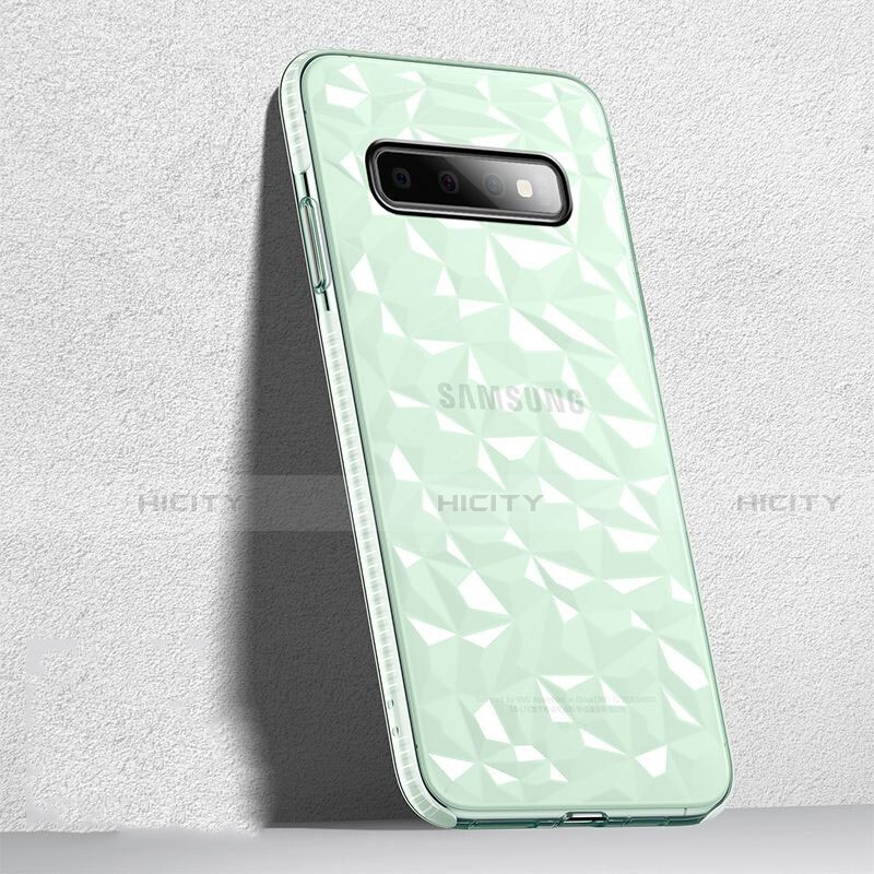 Funda Silicona Ultrafina Carcasa Transparente S04 para Samsung Galaxy S10 5G Verde
