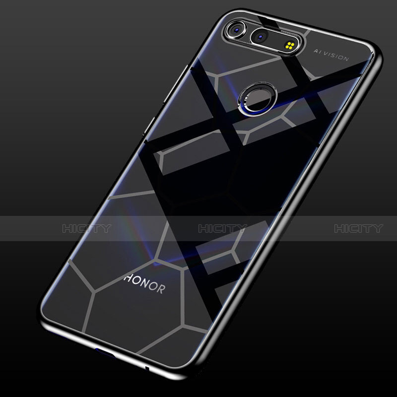 Funda Silicona Ultrafina Carcasa Transparente S05 para Huawei Honor V20 Negro