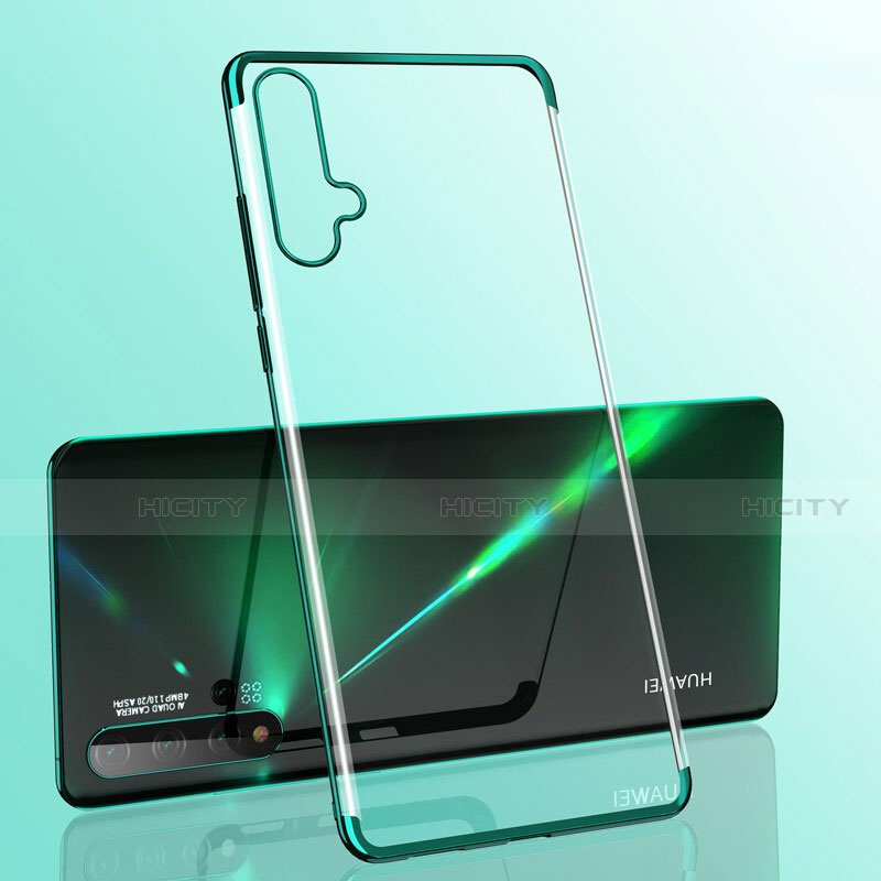 Funda Silicona Ultrafina Carcasa Transparente S05 para Huawei Nova 5 Pro Verde