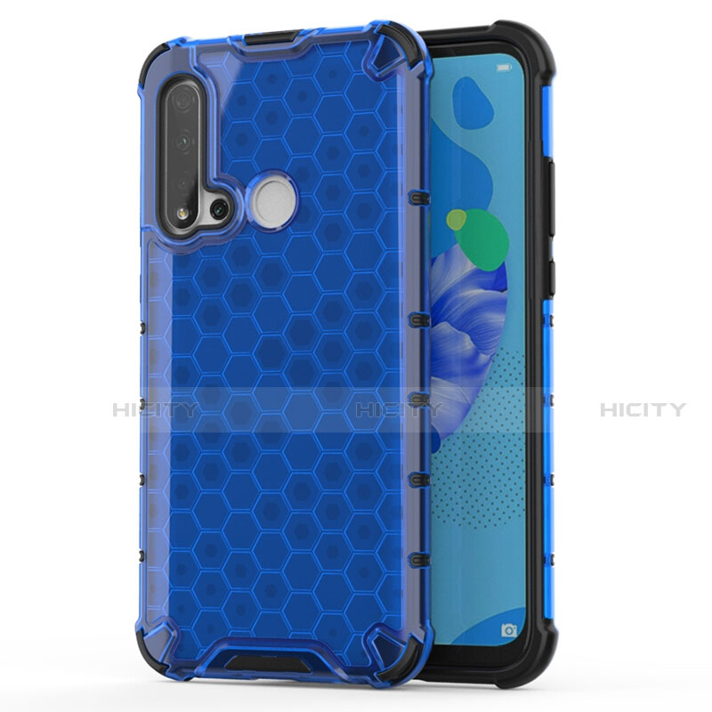 Funda Silicona Ultrafina Carcasa Transparente S06 para Huawei Nova 5i Azul