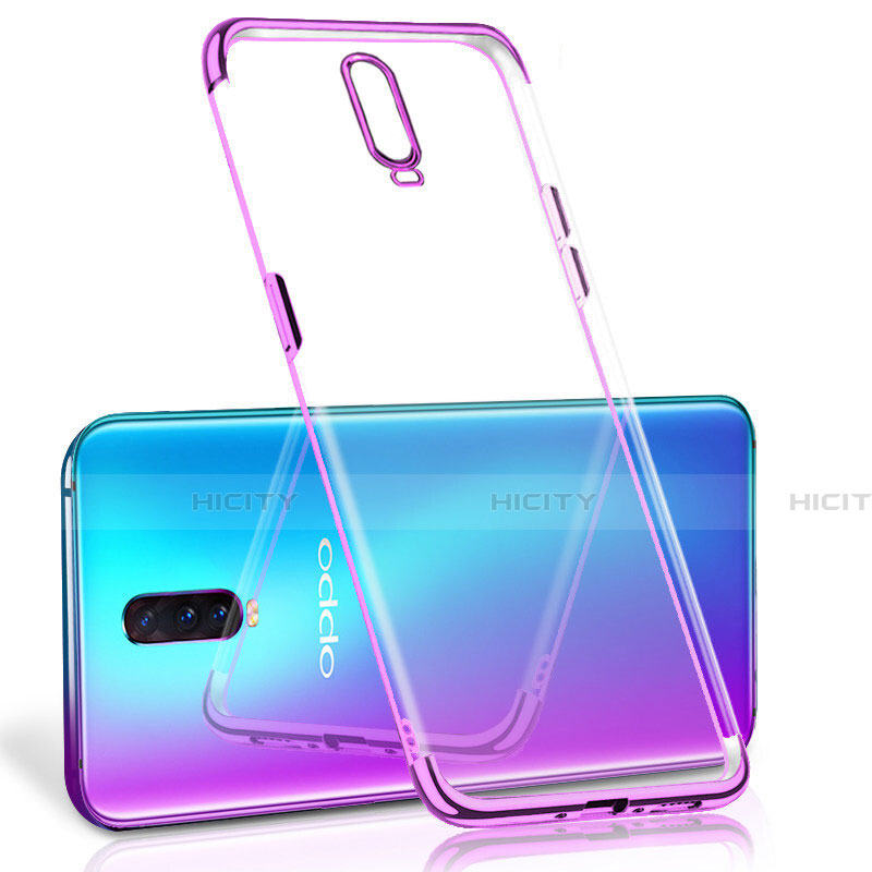 Funda Silicona Ultrafina Carcasa Transparente S06 para Oppo R17 Pro Morado