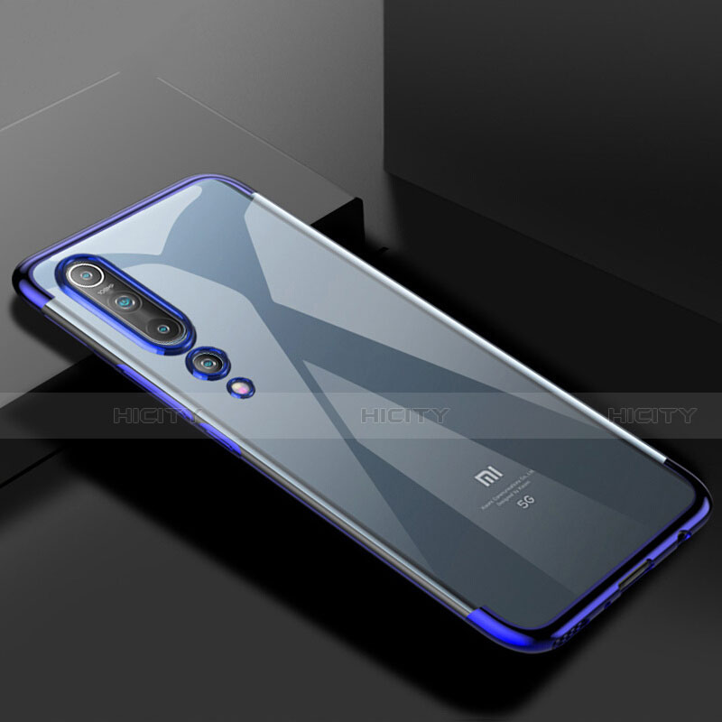 Funda Silicona Ultrafina Carcasa Transparente S2 para Xiaomi Mi 10 Azul