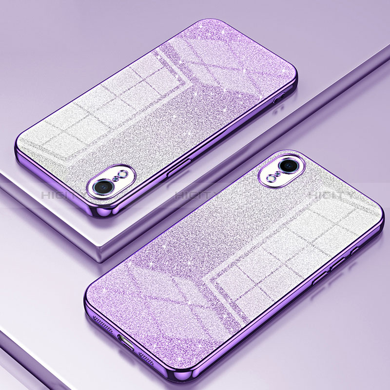 Funda Silicona Ultrafina Carcasa Transparente SY1 para Apple iPhone XR Morado