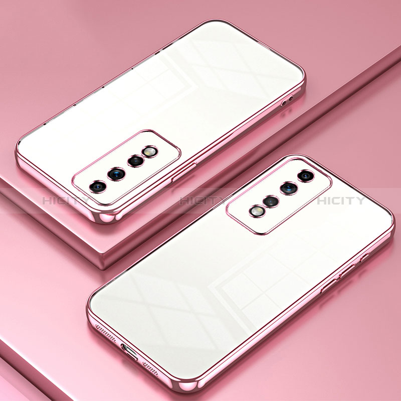 Funda Silicona Ultrafina Carcasa Transparente SY1 para Huawei Honor 80 GT 5G Oro Rosa
