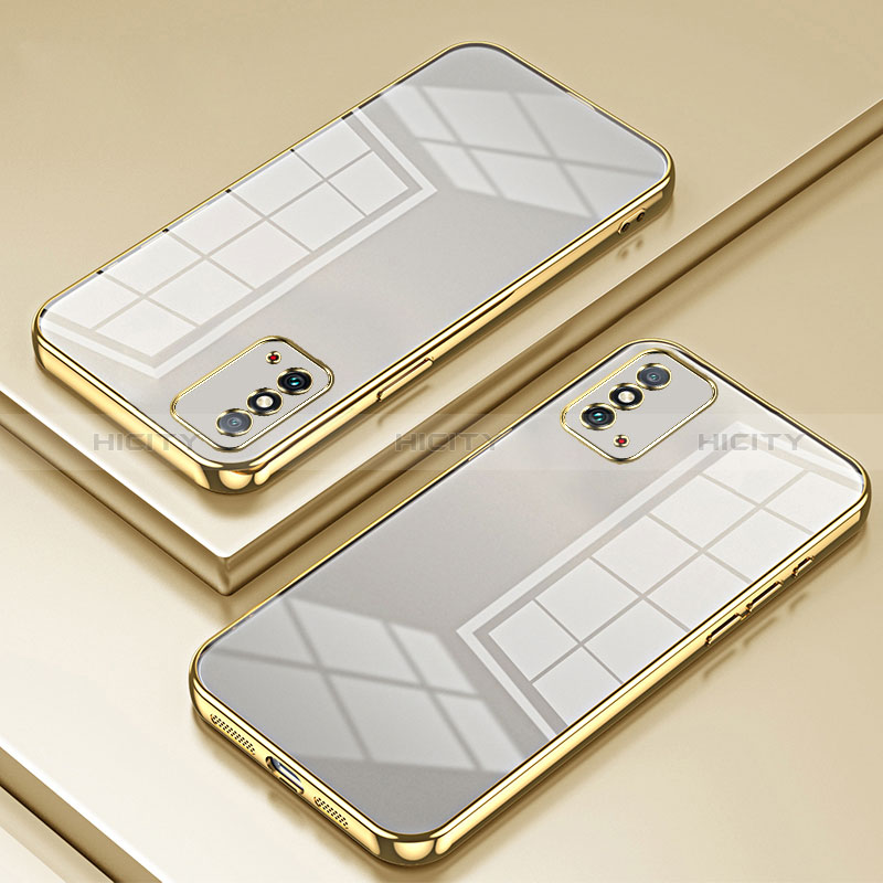 Funda Silicona Ultrafina Carcasa Transparente SY1 para Huawei Honor X10 Max 5G Oro