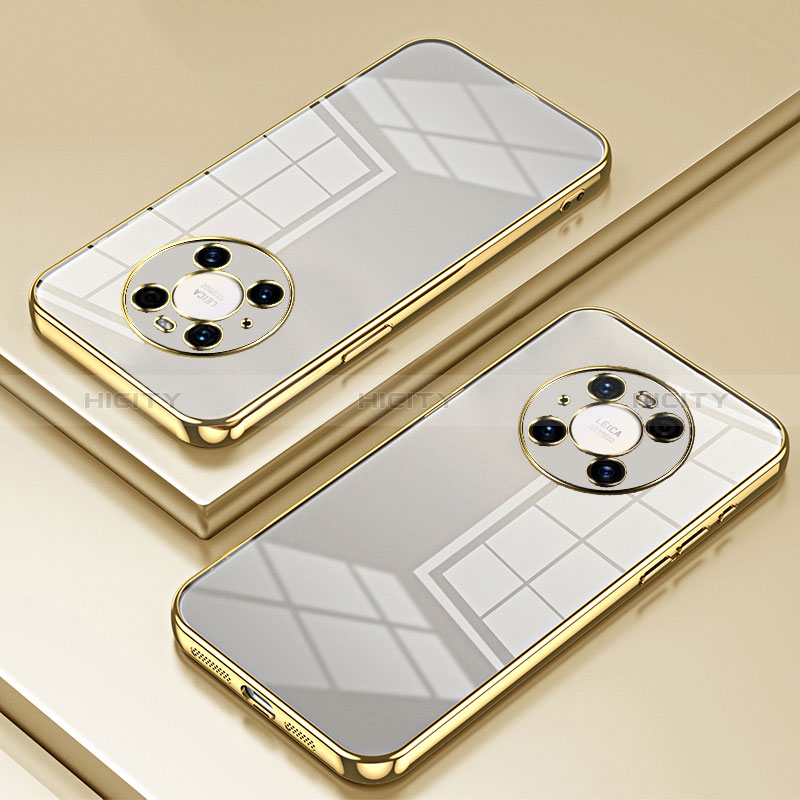 Funda Silicona Ultrafina Carcasa Transparente SY1 para Huawei Mate 40 Pro Oro