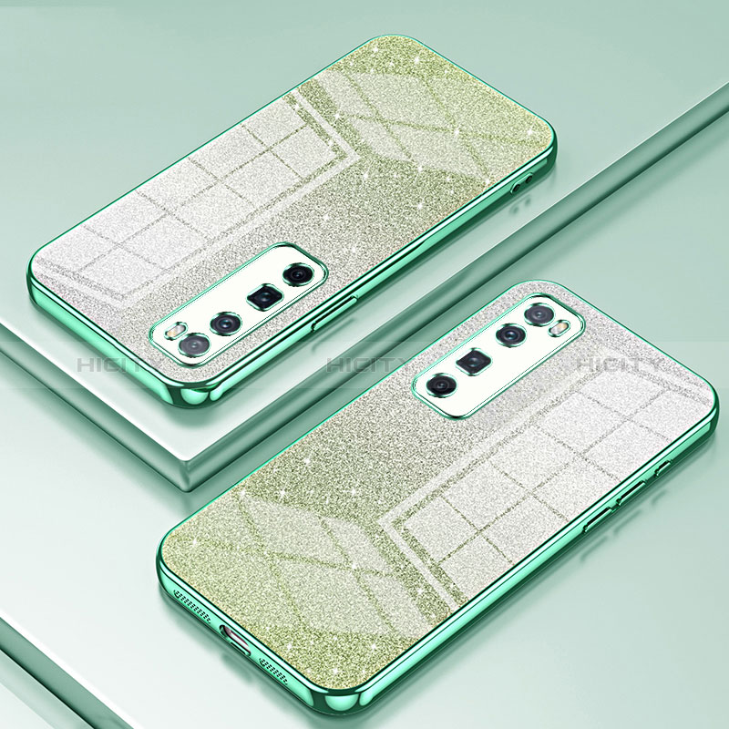 Funda Silicona Ultrafina Carcasa Transparente SY1 para Huawei Nova 7 Pro 5G Verde