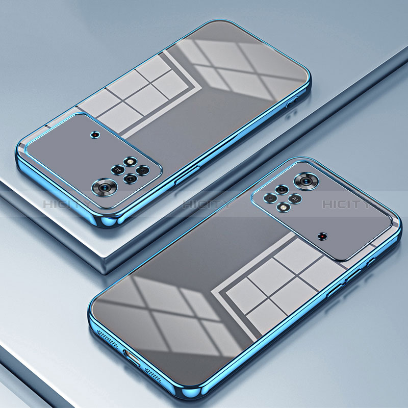 Funda Silicona Ultrafina Carcasa Transparente SY1 para Xiaomi Poco X4 Pro 5G Azul