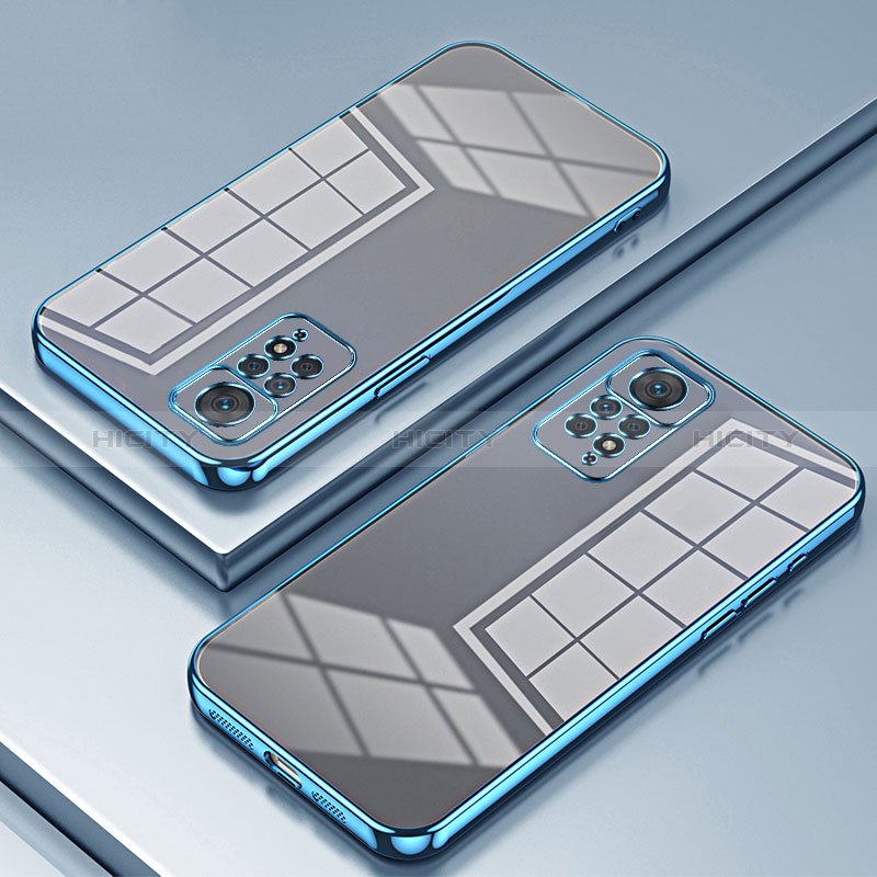Funda Silicona Ultrafina Carcasa Transparente SY1 para Xiaomi Redmi Note 11 Pro 4G Azul