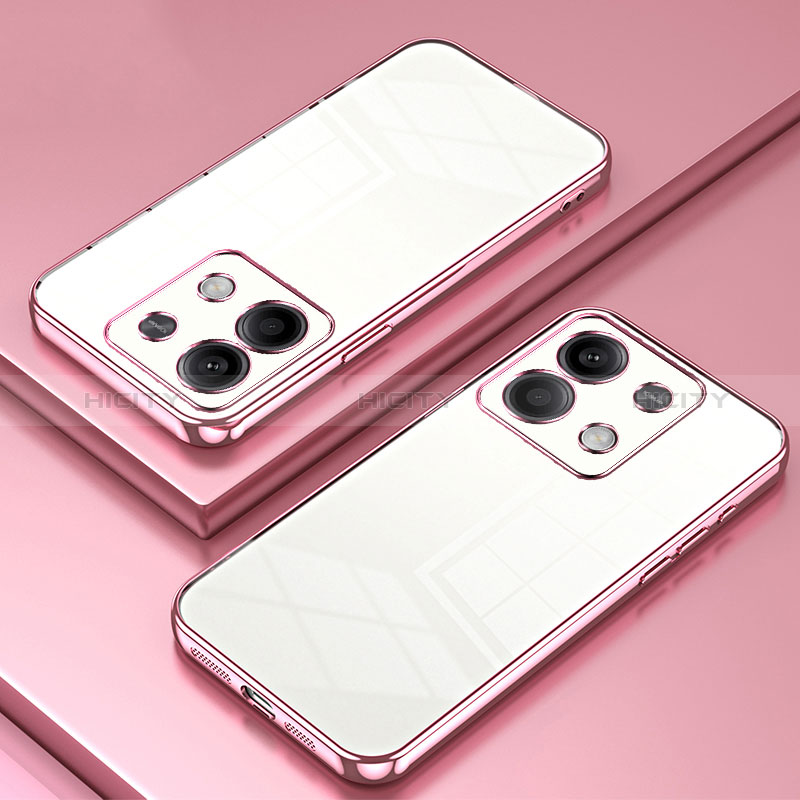 Funda Silicona Ultrafina Carcasa Transparente SY1 para Xiaomi Redmi Note 13  5G Morado