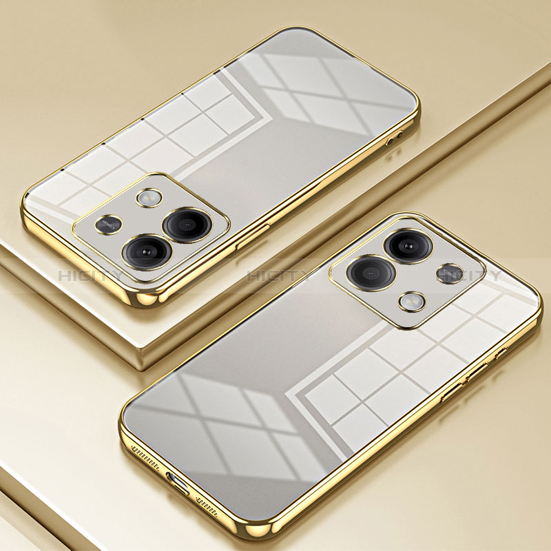 Funda Silicona Ultrafina Carcasa Transparente SY1 para Xiaomi Redmi Note 13 5G Oro