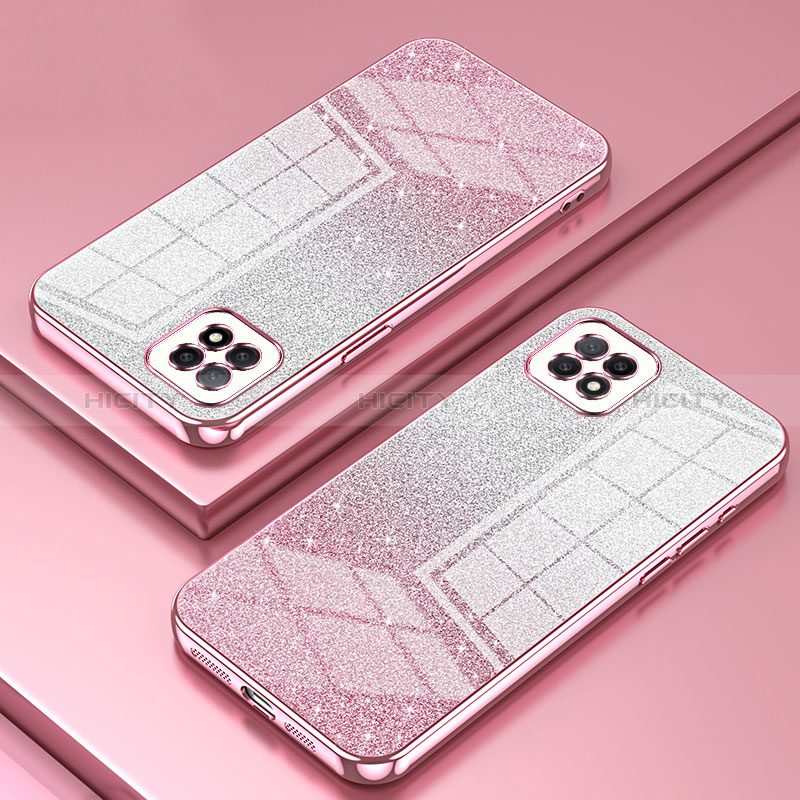 Funda Silicona Ultrafina Carcasa Transparente SY2 para Oppo A72 5G Oro Rosa