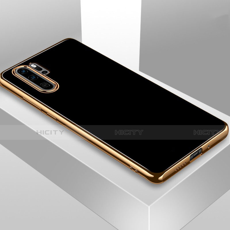 Funda Silicona Ultrafina Carcasa Transparente T01 para Huawei P30 Pro Negro