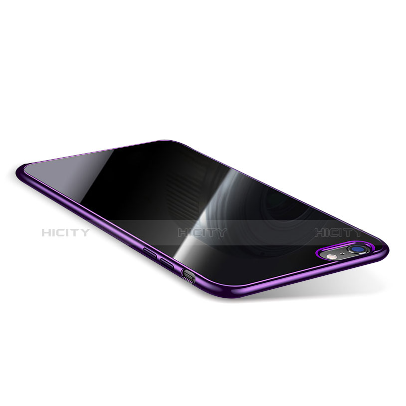 Funda Silicona Ultrafina Carcasa Transparente T08 para Apple iPhone 6S Plus Morado