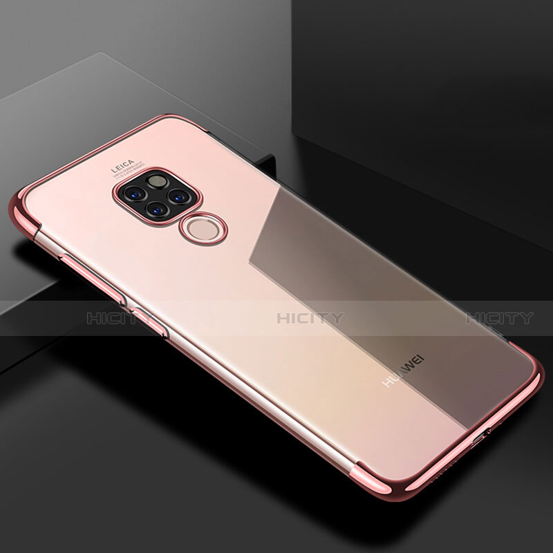 Funda Silicona Ultrafina Carcasa Transparente U01 para Huawei Mate 20 Oro Rosa