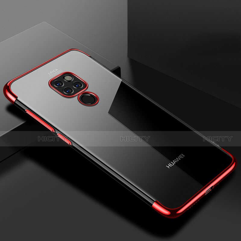 Funda Silicona Ultrafina Carcasa Transparente U01 para Huawei Mate 20 Rojo
