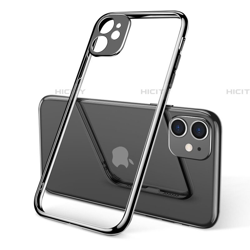 Funda Silicona Ultrafina Carcasa Transparente U02 para Apple iPhone 11 Negro