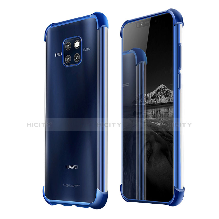 Funda Silicona Ultrafina Carcasa Transparente U03 para Huawei Mate 20 Pro Azul