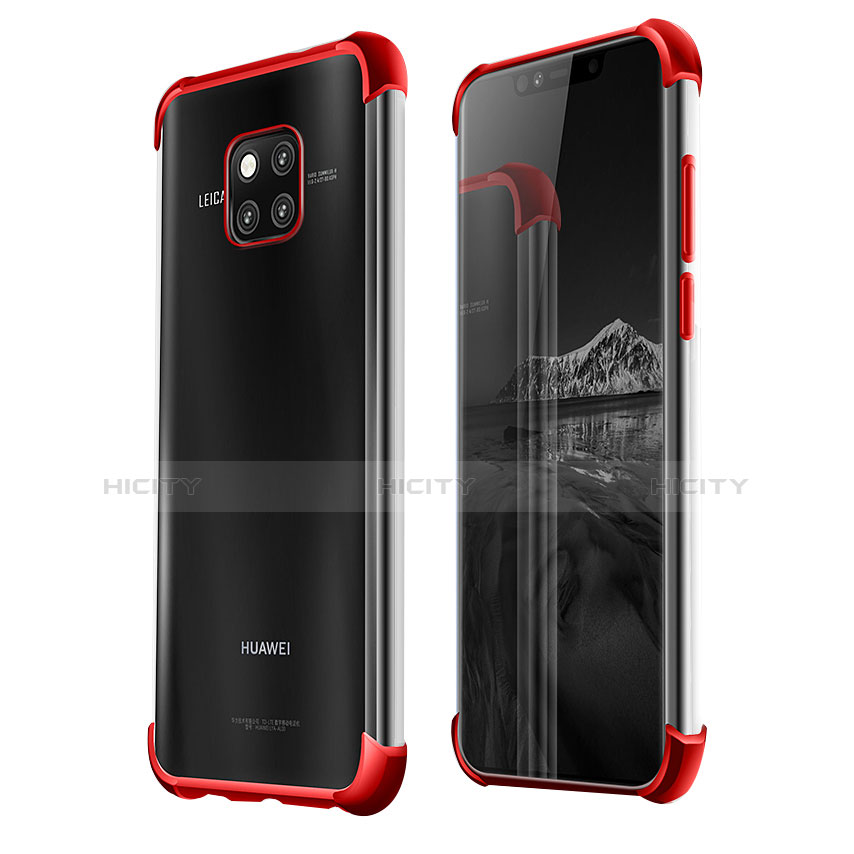 Funda Silicona Ultrafina Carcasa Transparente U03 para Huawei Mate 20 Pro Rojo