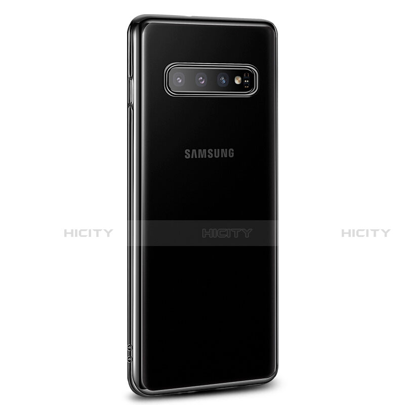 Funda Silicona Ultrafina Carcasa Transparente U03 para Samsung Galaxy S10 Plus Negro