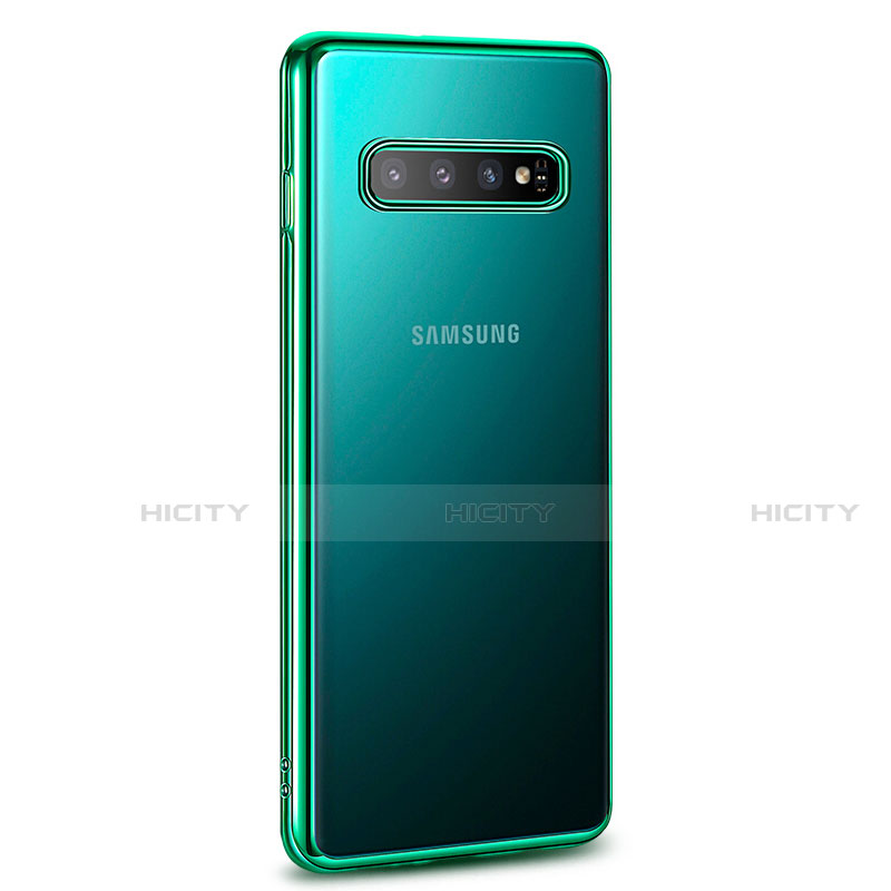 Funda Silicona Ultrafina Carcasa Transparente U03 para Samsung Galaxy S10 Verde