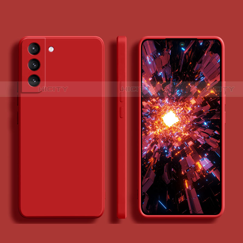Funda Silicona Ultrafina Goma 360 Grados Carcasa A01 para Samsung Galaxy S21 5G Rojo