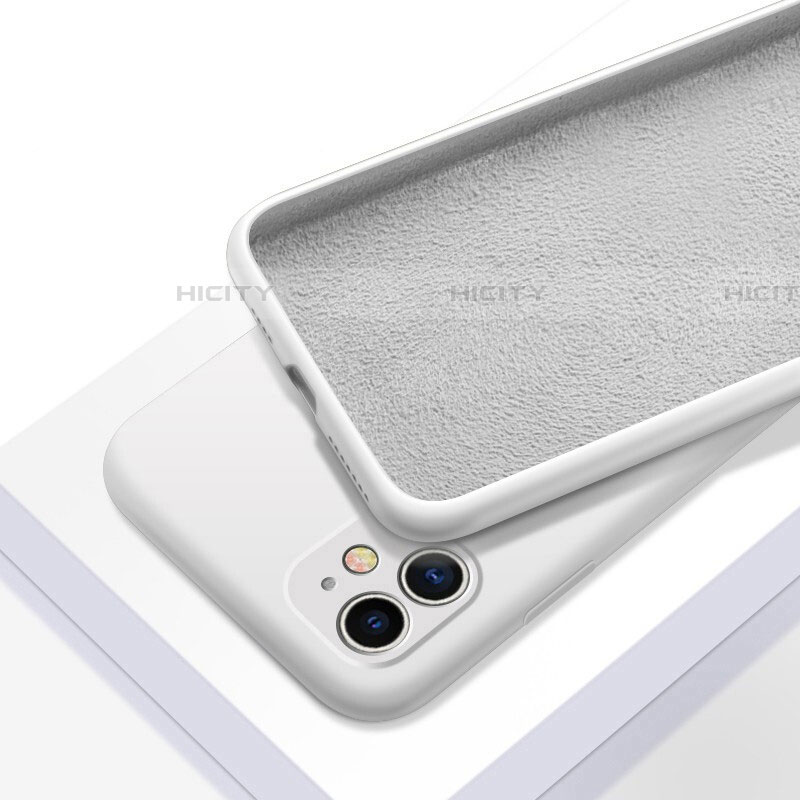 Funda Silicona Ultrafina Goma 360 Grados Carcasa C01 para Apple iPhone 11 Blanco