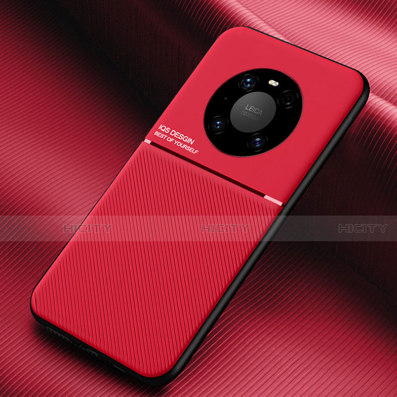 Funda Silicona Ultrafina Goma 360 Grados Carcasa C01 para Huawei Mate 40E 4G Rojo