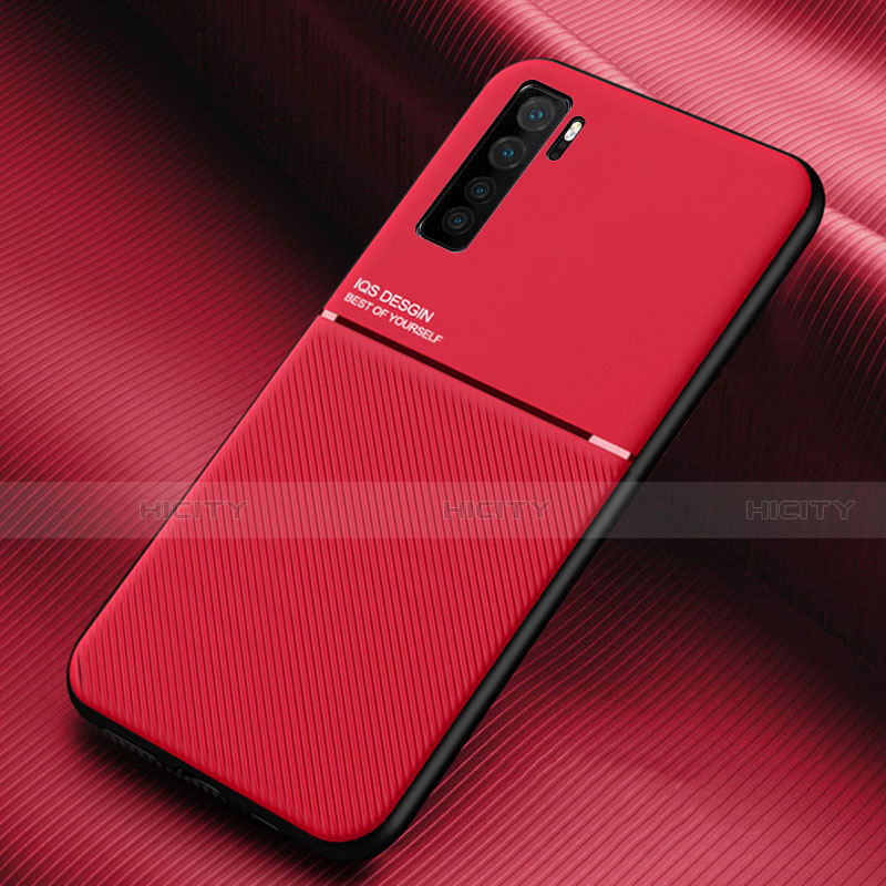 Funda Silicona Ultrafina Goma 360 Grados Carcasa C01 para Huawei Nova 7 SE 5G Rojo