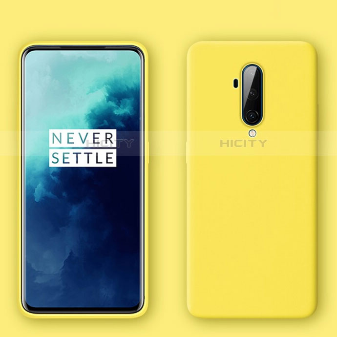 Funda Silicona Ultrafina Goma 360 Grados Carcasa C01 para OnePlus 7T Pro Amarillo